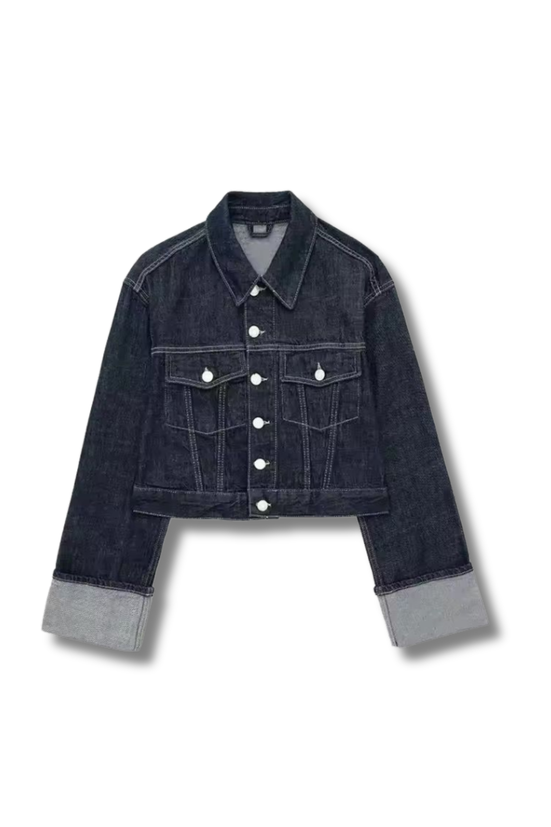 JEANY - Denim Look Combo Set - Denim Jacket & Trousers